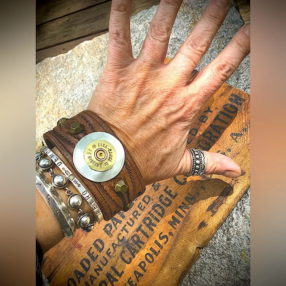 Leather cuff, up to 7.5” wrist